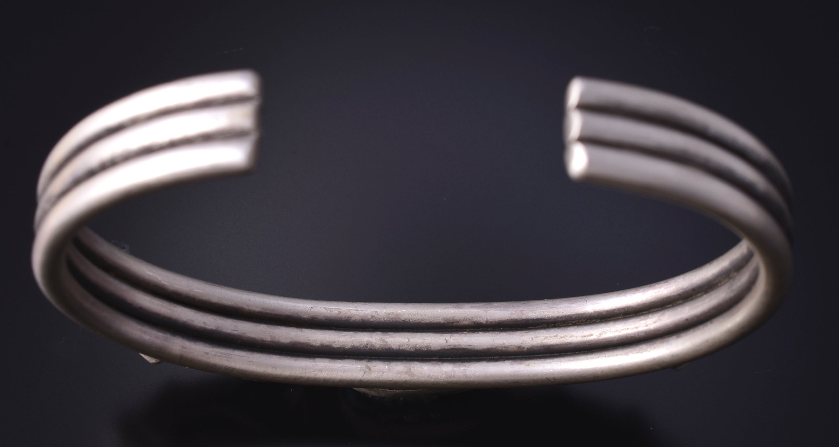 Silver Golden Hills Turquoise Protection Arrow Navajo Men's Bracelet Erick Begay 5H04A