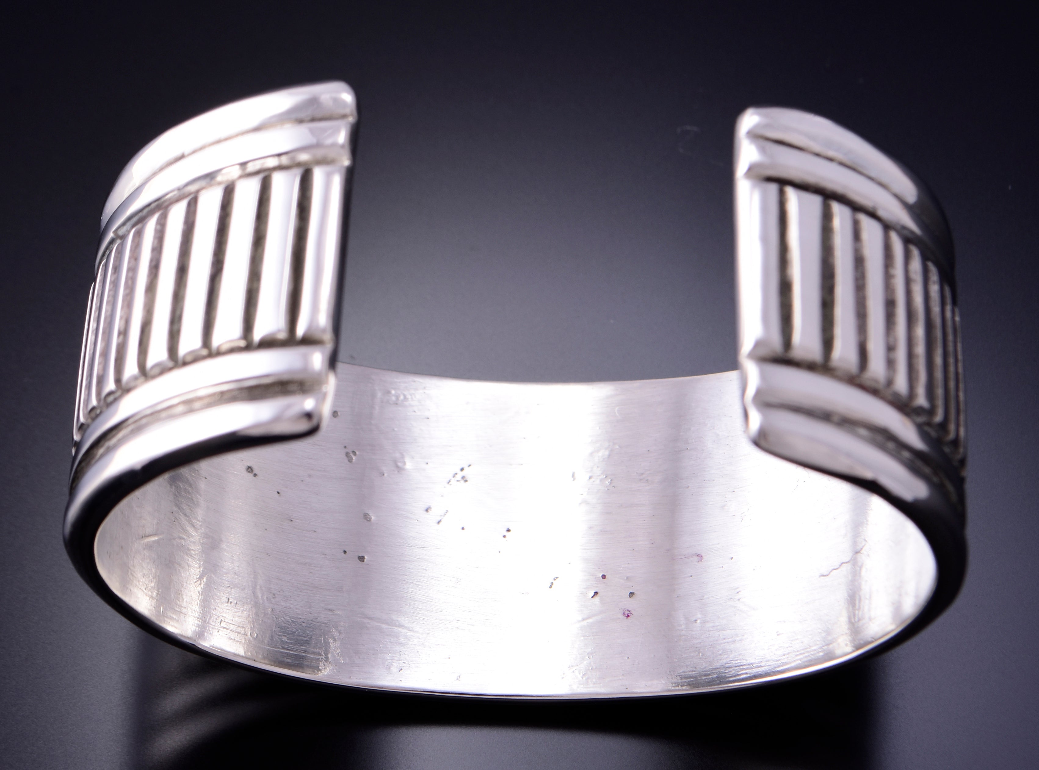 Silver Handmade Navajo Bracelet Cuff by Erick Begay 3F05C